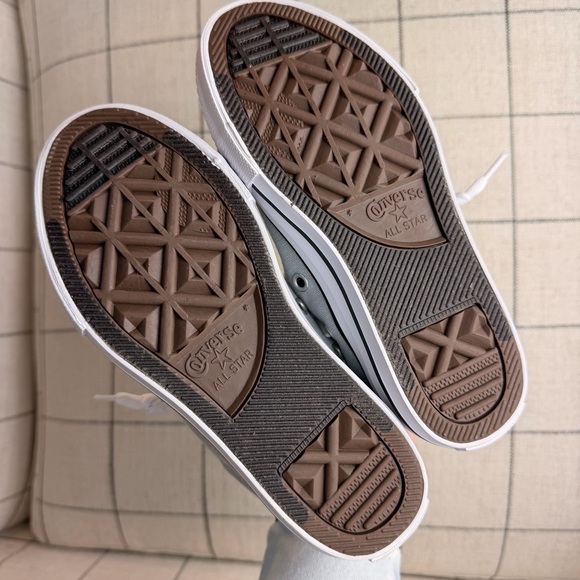 Converse Chuck Taylor All Star Pull On Laces Kids Gray Sneakers 13 NWT - Picture 7 of 8